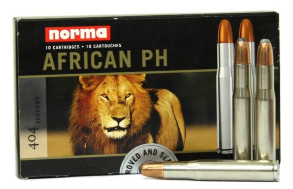 Norma 404 Jeffery African PH 450gr Soft Point Round Nose Woodleigh 10 Rounds Picture